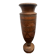 Turned and carved wooden vase, mid-20th century
