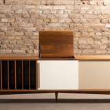 TV stand / Teak enfilade with vinyl storage