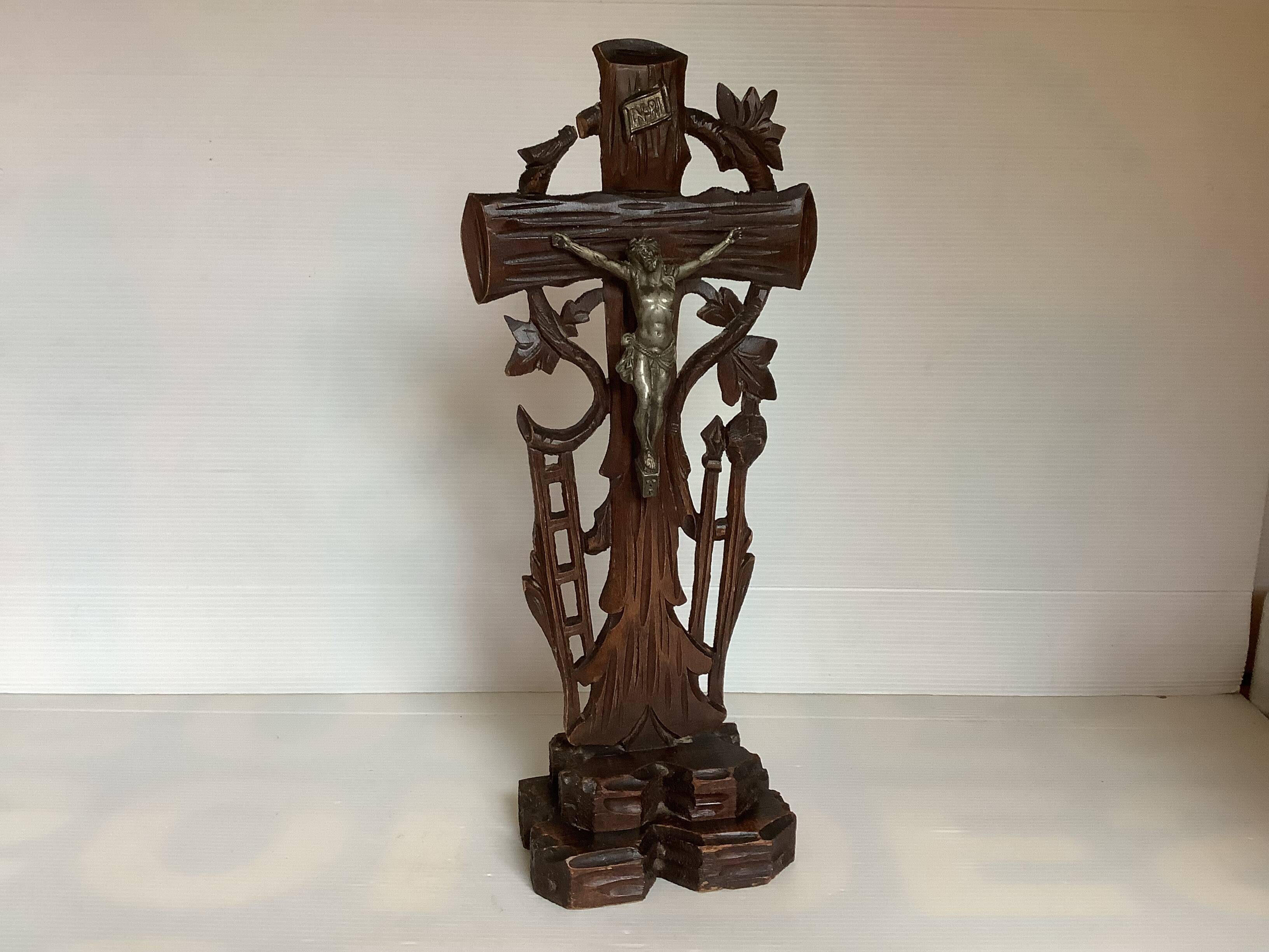Old crucifix in Black Forest style