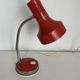 Vintage 1960s Veneta Lumi Italy desk lamp, red - 35 cm