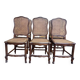 Suite de 6 chaises style Louis XVI en cannage