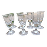7 antique absinthe glasses | 19th century/early 20th century craftsmanship