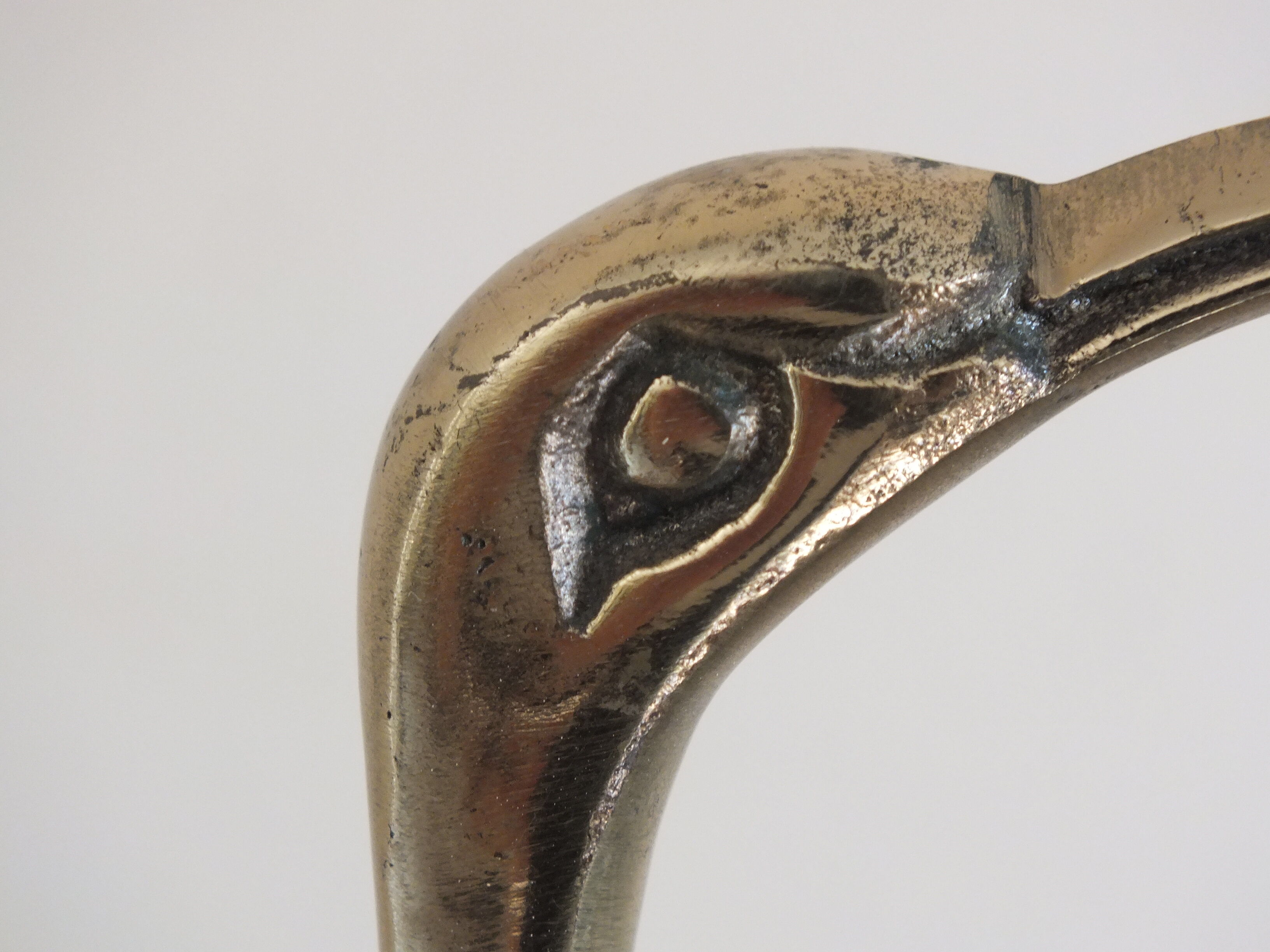 Decorative ibis in brass 47 cms