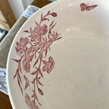 Bassine de toilette en terre de fer rouge