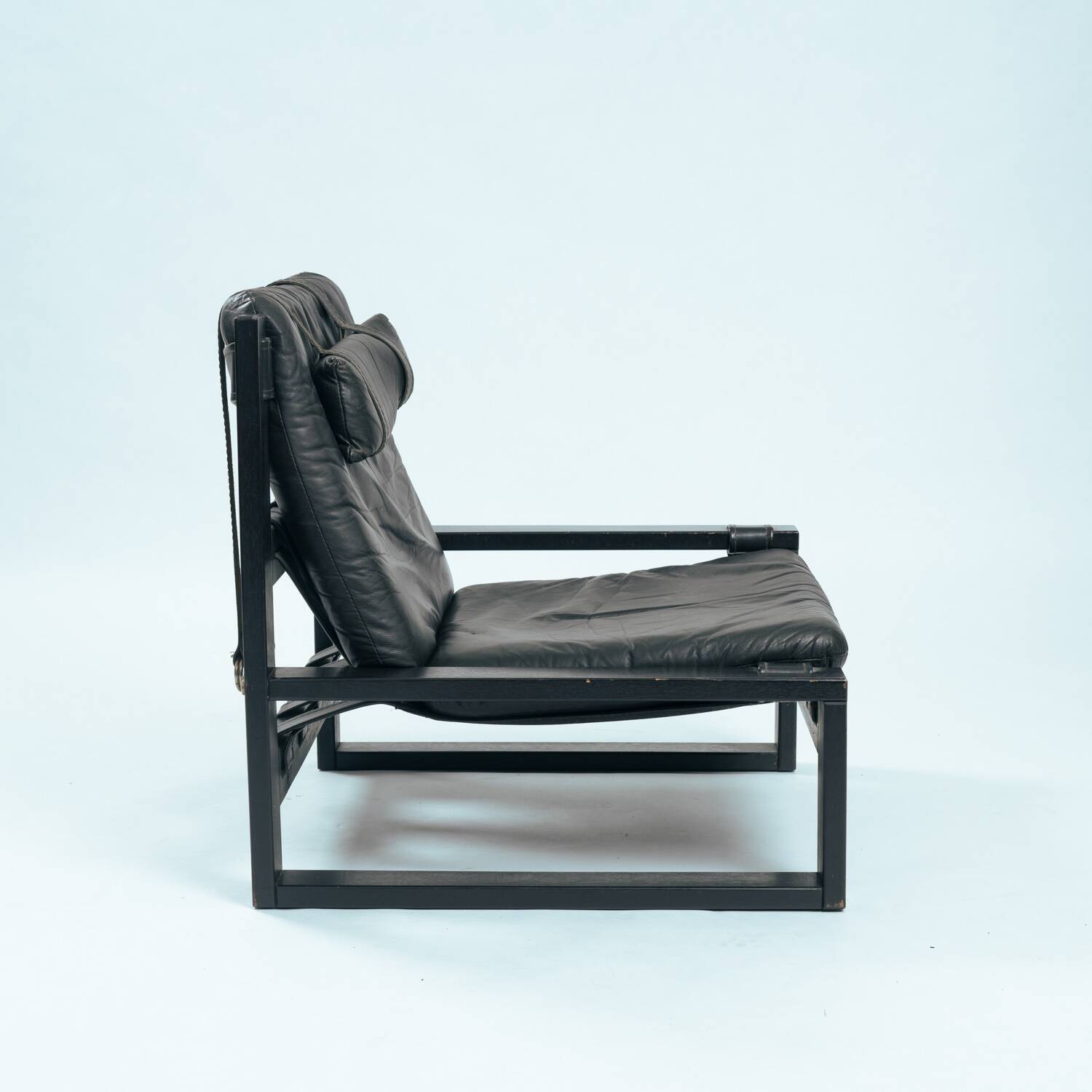 Chaises longues brutalistes avec repos-pieds de Sonja Wasseur, années 1970