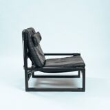 Chaises longues brutalistes avec repos-pieds de Sonja Wasseur, années 1970