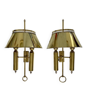 Paire d’appliques en laiton 1950.