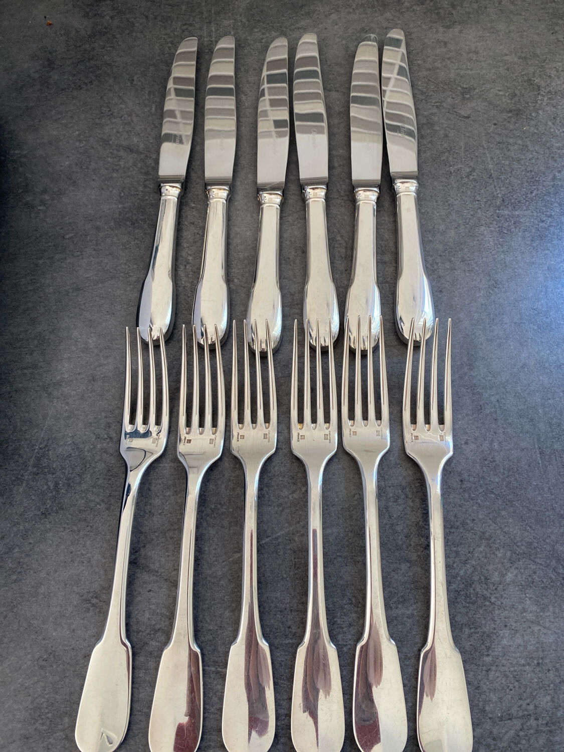 Set of Cristofle Cluny cutlery
