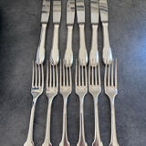 Set of Cristofle Cluny cutlery