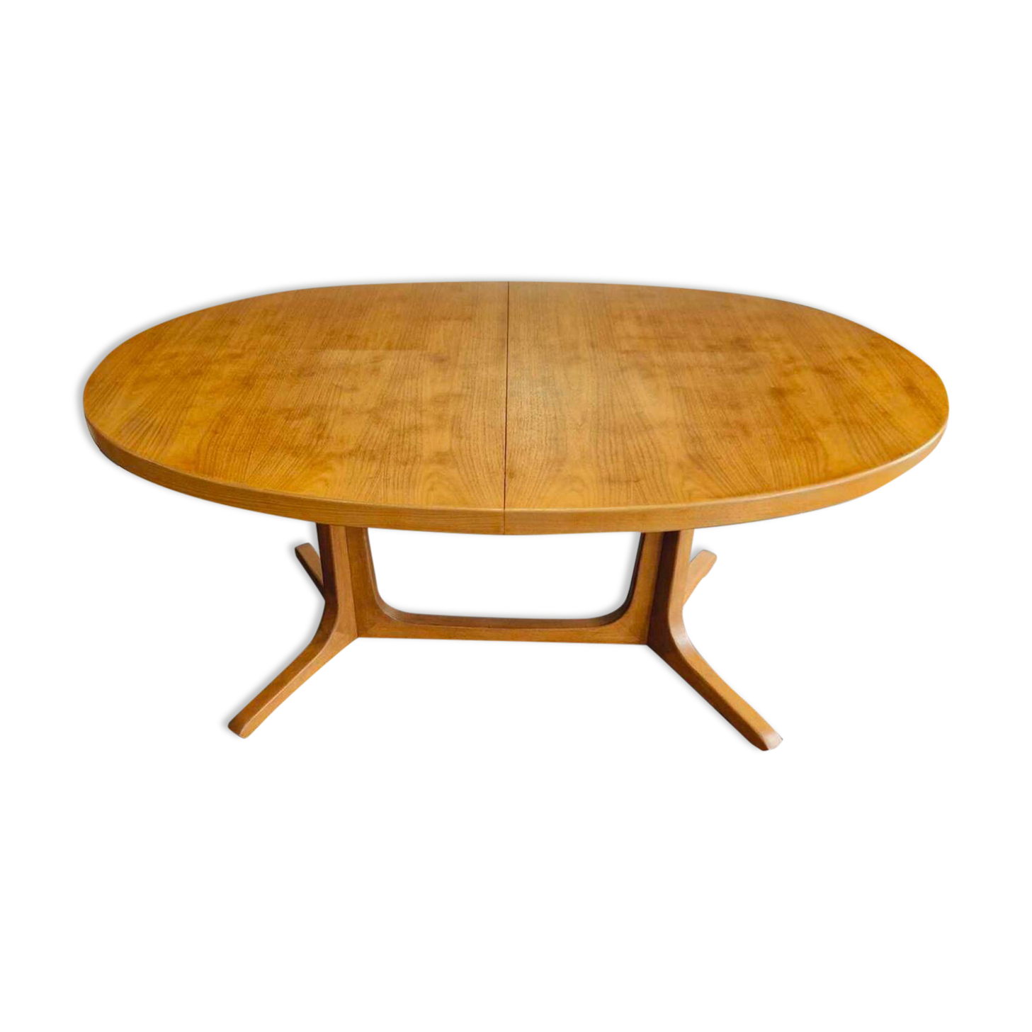 Table extensible Baumann en teck et palissandre, années 1970