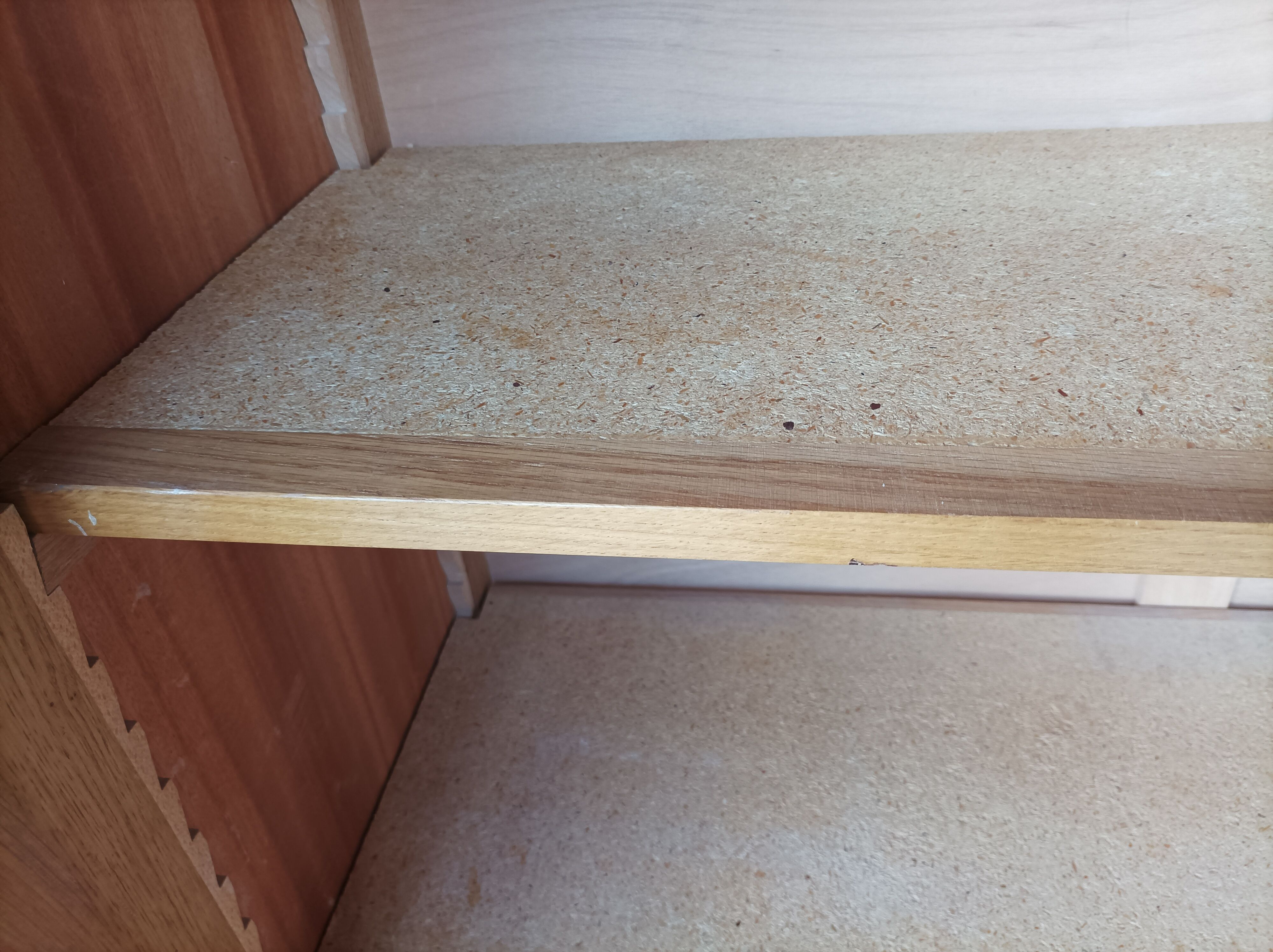 Vintage display bookcase in light oak