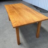 Pine farm table with its bench