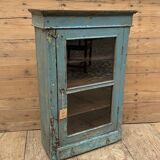Wall display cabinet in Burmese teak with original patina.