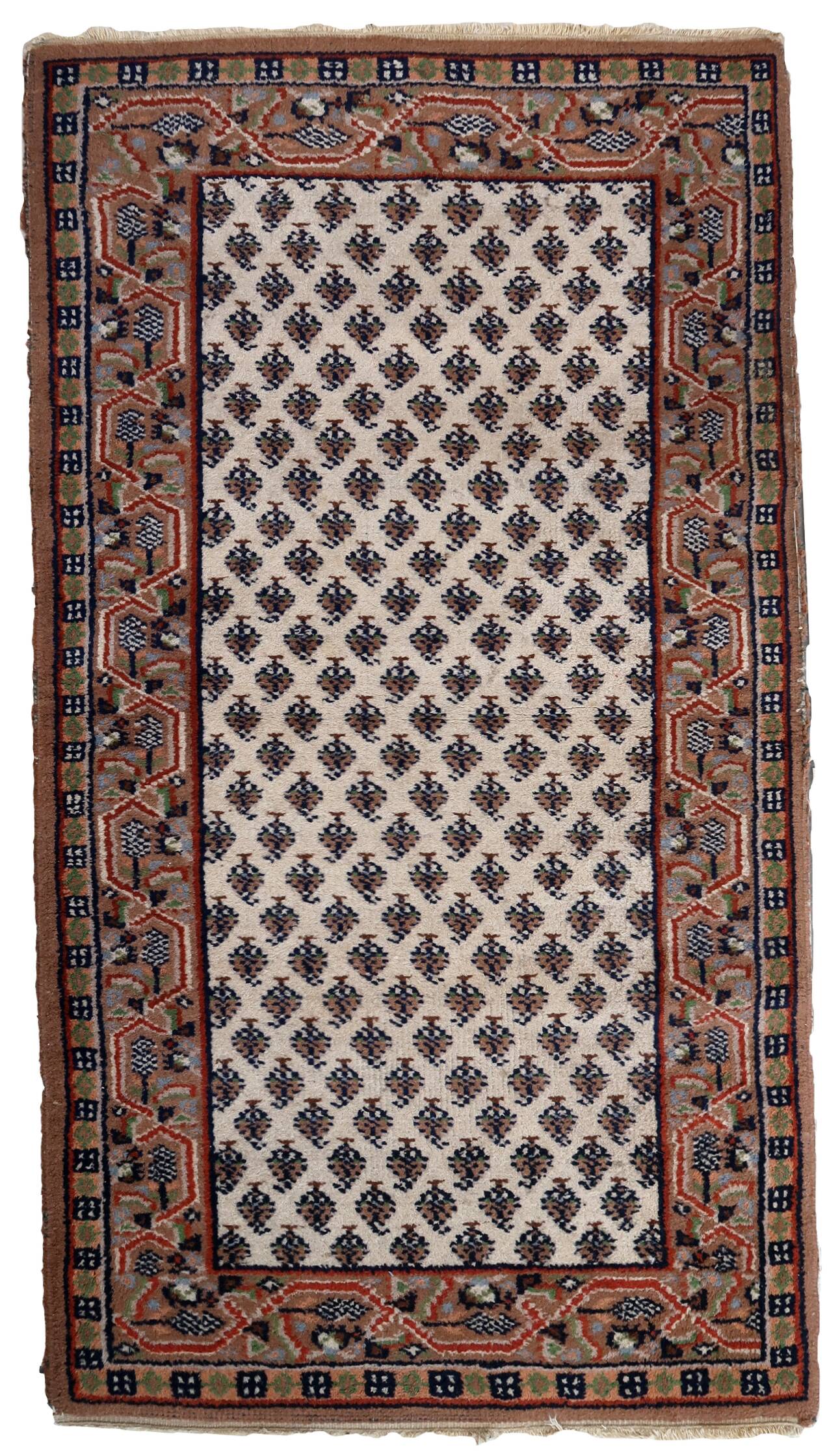 Tapis Seraband Vintage Fait Main en Laine – 72 x 139 cm - 1C944