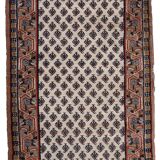 Tapis Seraband Vintage Fait Main en Laine – 72 x 139 cm - 1C944