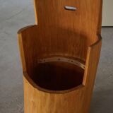 Brutalist Sculptural Trunk Armchair from the Mid-Century in Solid Pine, Swedish, 1960