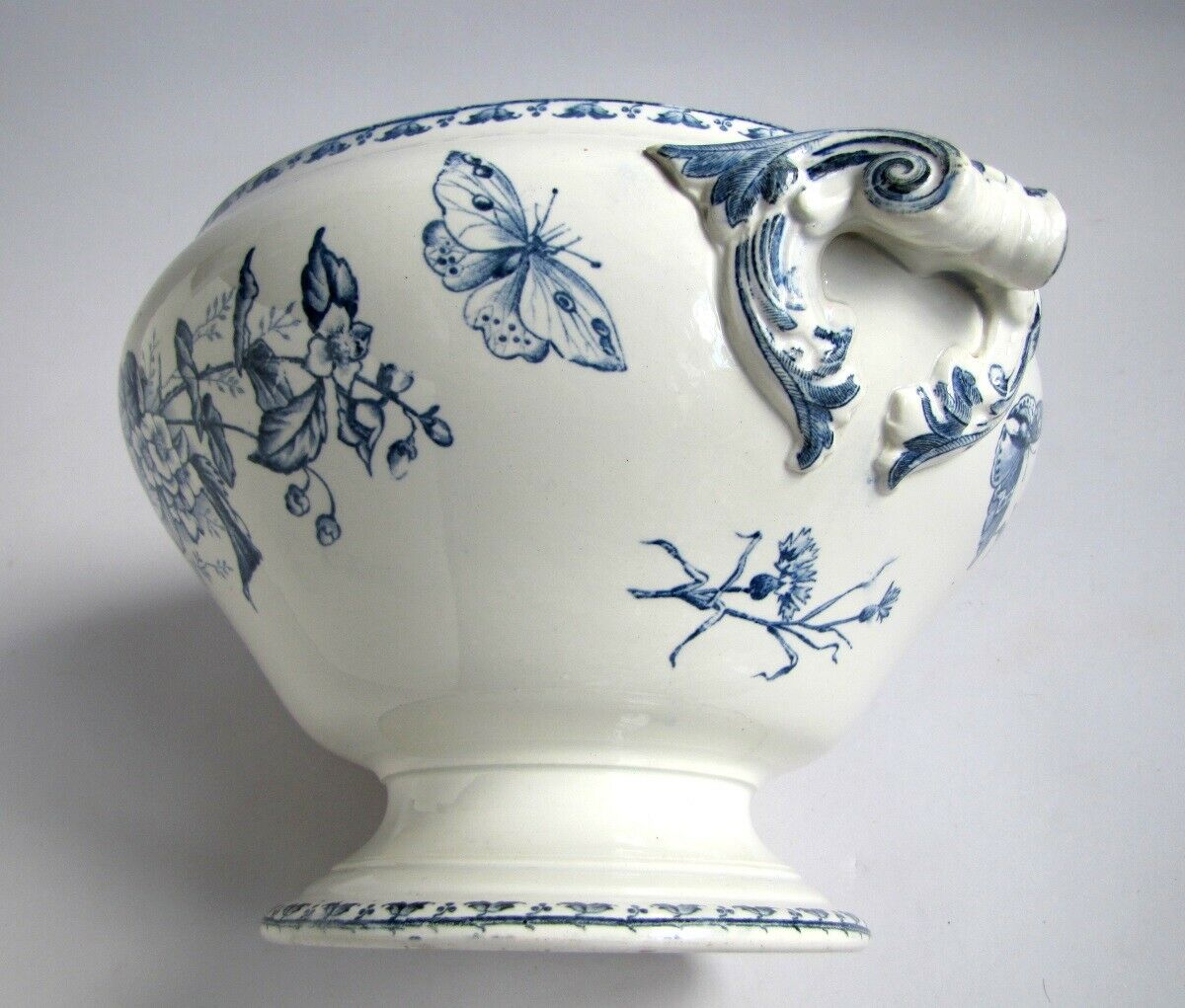 Soupière carmen in earthenware of sarreguemines