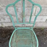 Set of 2 folding garden chairs XIXth