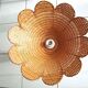 Vintage rattan flower hanging