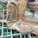 Antique Louis XVI style gilded wood mirror