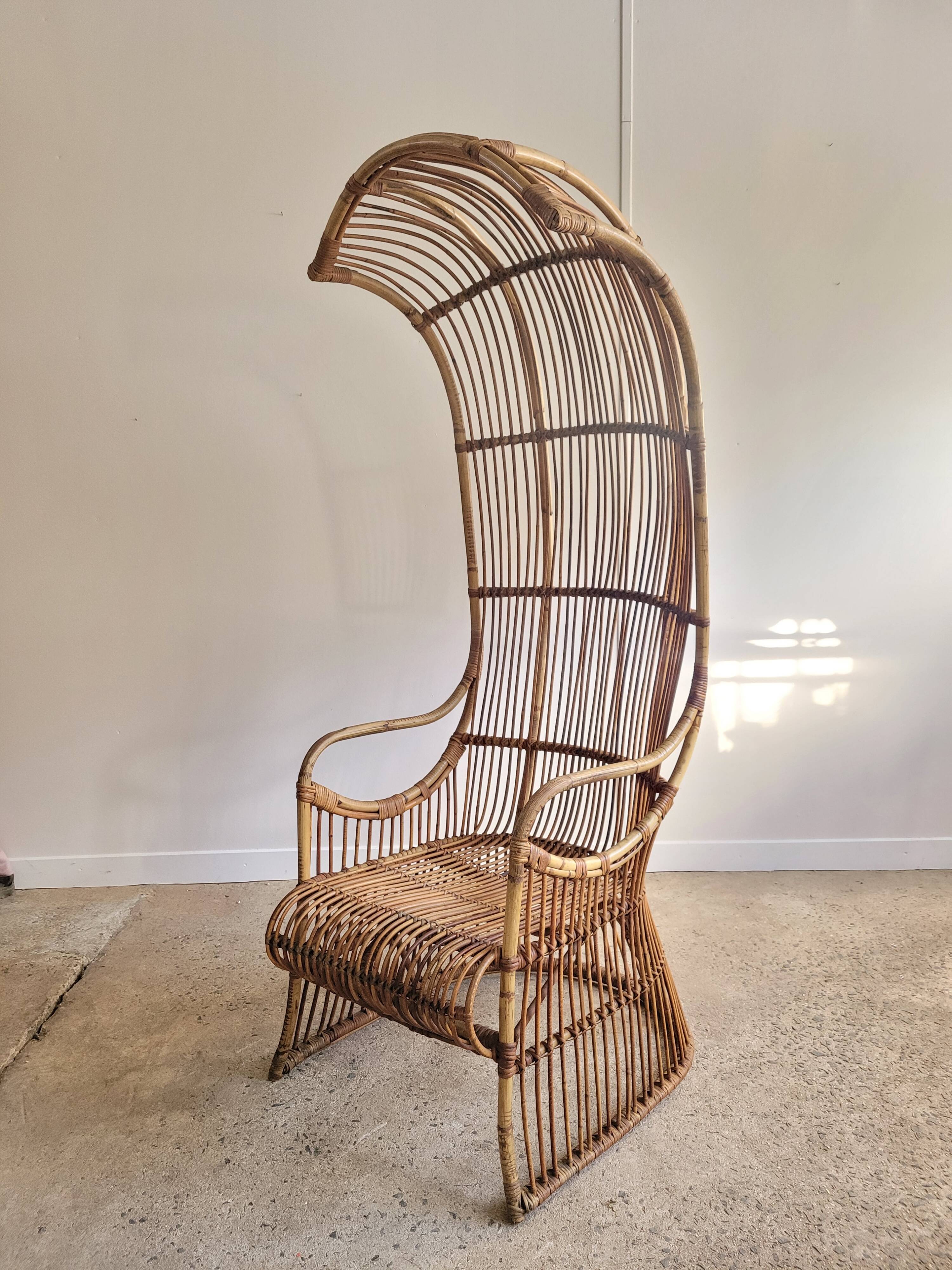 Rattan carrier chair