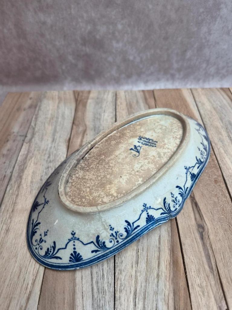 Old Ravier Jules Veillard Bordeaux Moustier decoration – Ironstone 19th century