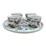 Tea set cups and tray