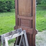 1900s coat rack patina gray mirror brass hooks