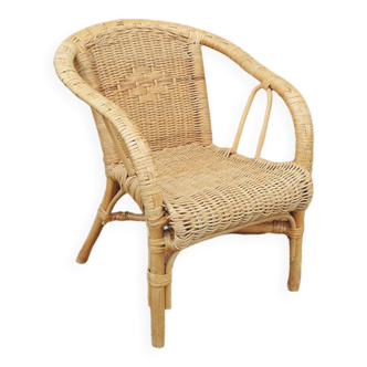 Old rattan / light wicker children's chair
