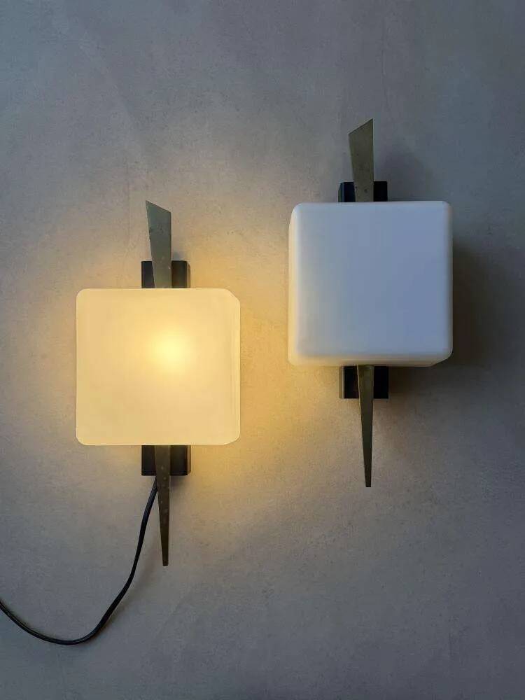 Maison Arlus wall lamps France 1960s
