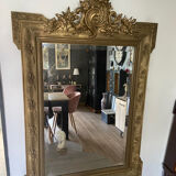 Old pedimented mirror 19th century
