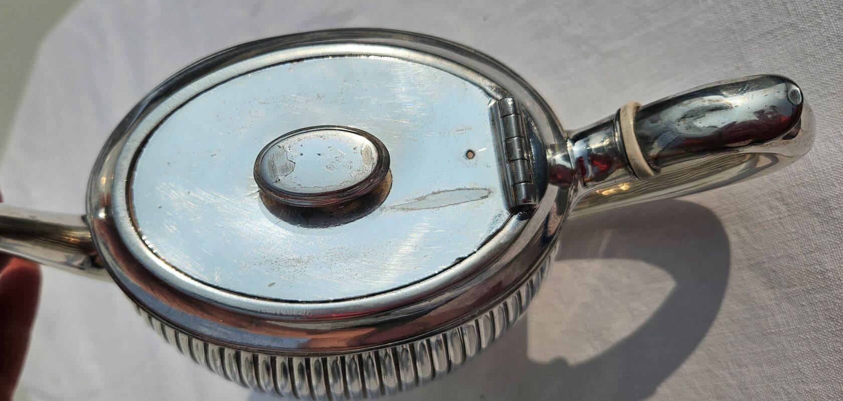 Philip Ashberry & Sons Sheffield English Teapot Art Deco Pattern