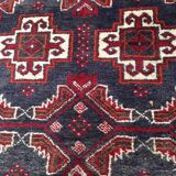 Ancient Beloutch carpet pure hand knotted wool - 197x104cm
