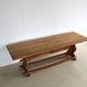 vintage massive oak dining table