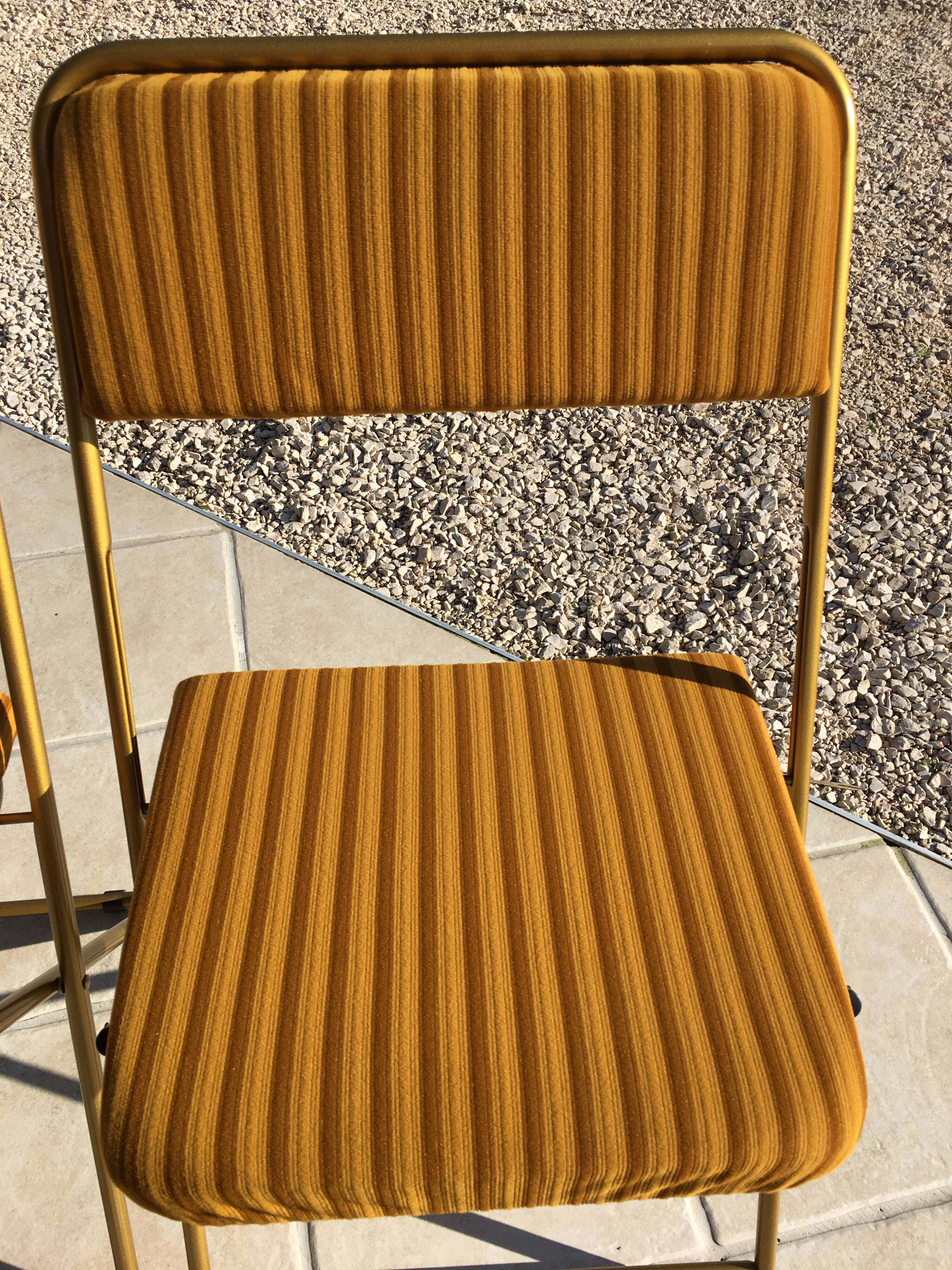 Lafuma foldable camping chair duo from the 50s/60s