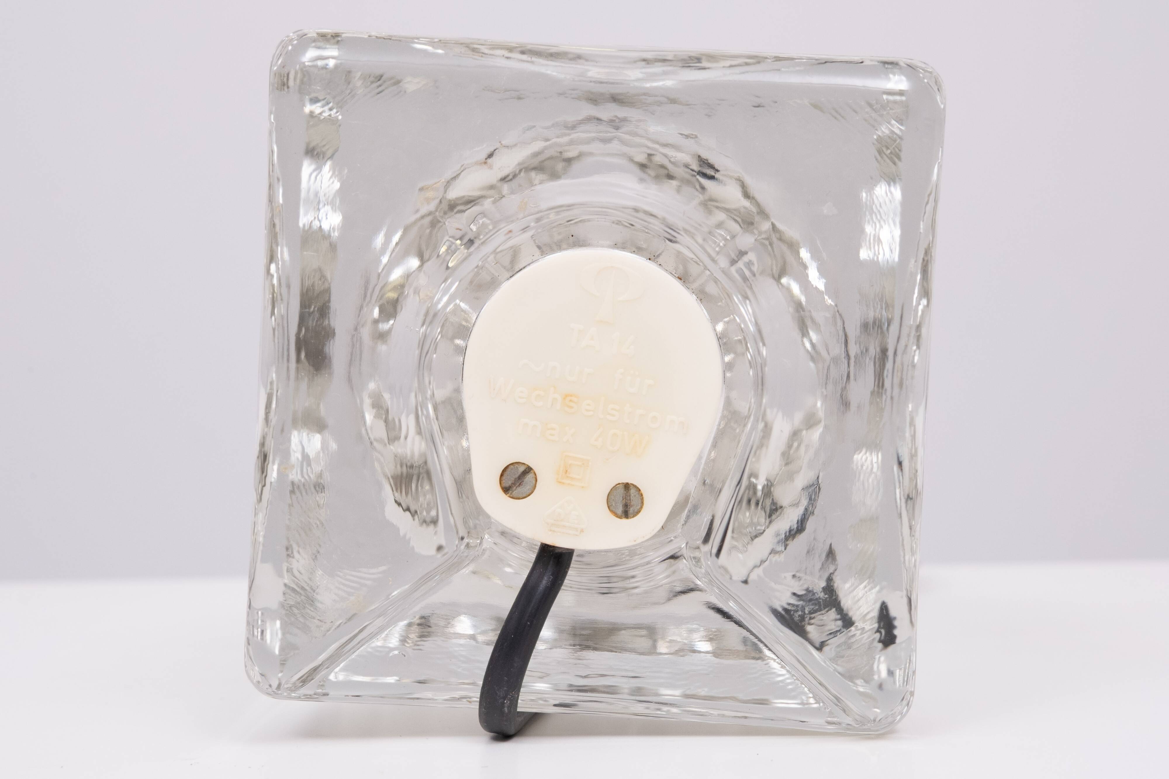 Peill & Putzler Cube Tube lamp Germany 1970s