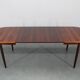 1960s Danish extendable palisander dining table, 4 leaves, restored