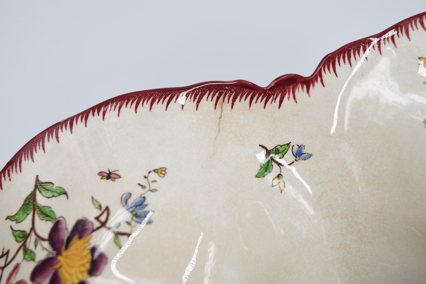 Beggar dish in earthenware from Sarreguemines U&C décor Strasbourg