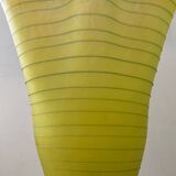 Vintage glass paste lamp with handkerchief neck