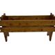 Vintage brutalist planter plant box sixties design wood