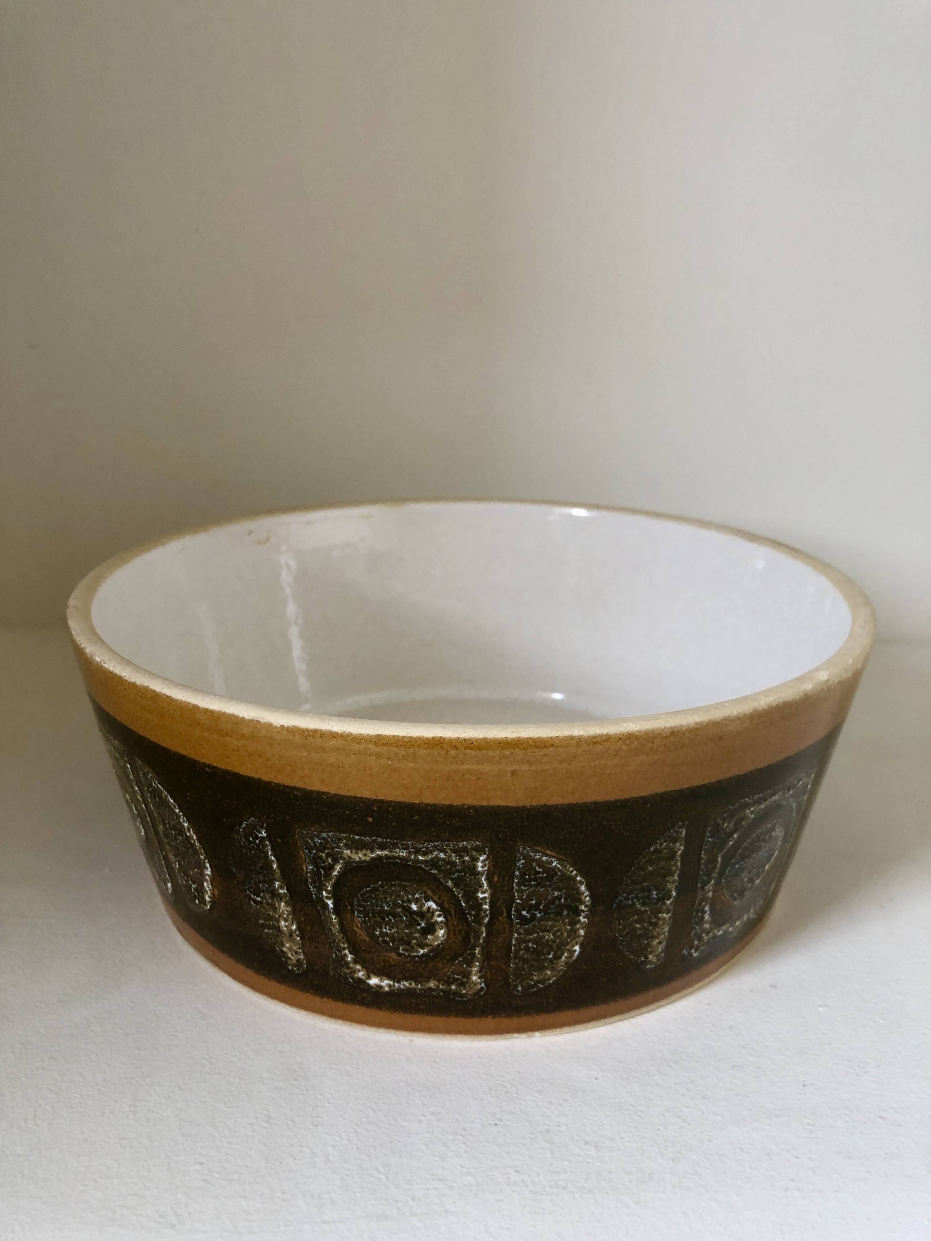 Vintage ceramic salad bowl