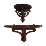 Set of two small vintage shelves