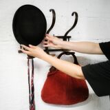 Bentwood wall-mounted coat rack