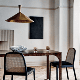 Polished cone pendant light