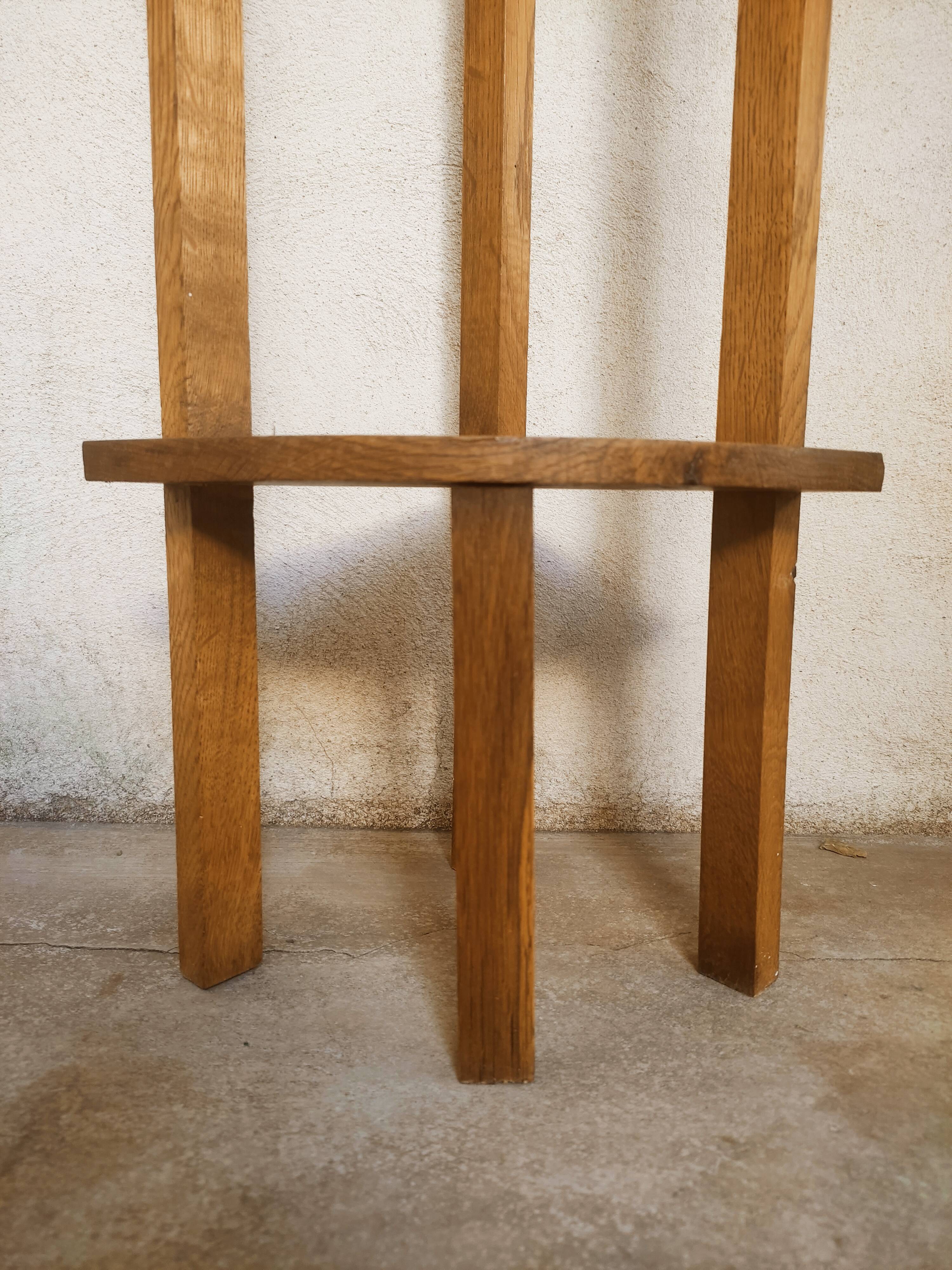 Teak corner shelf
