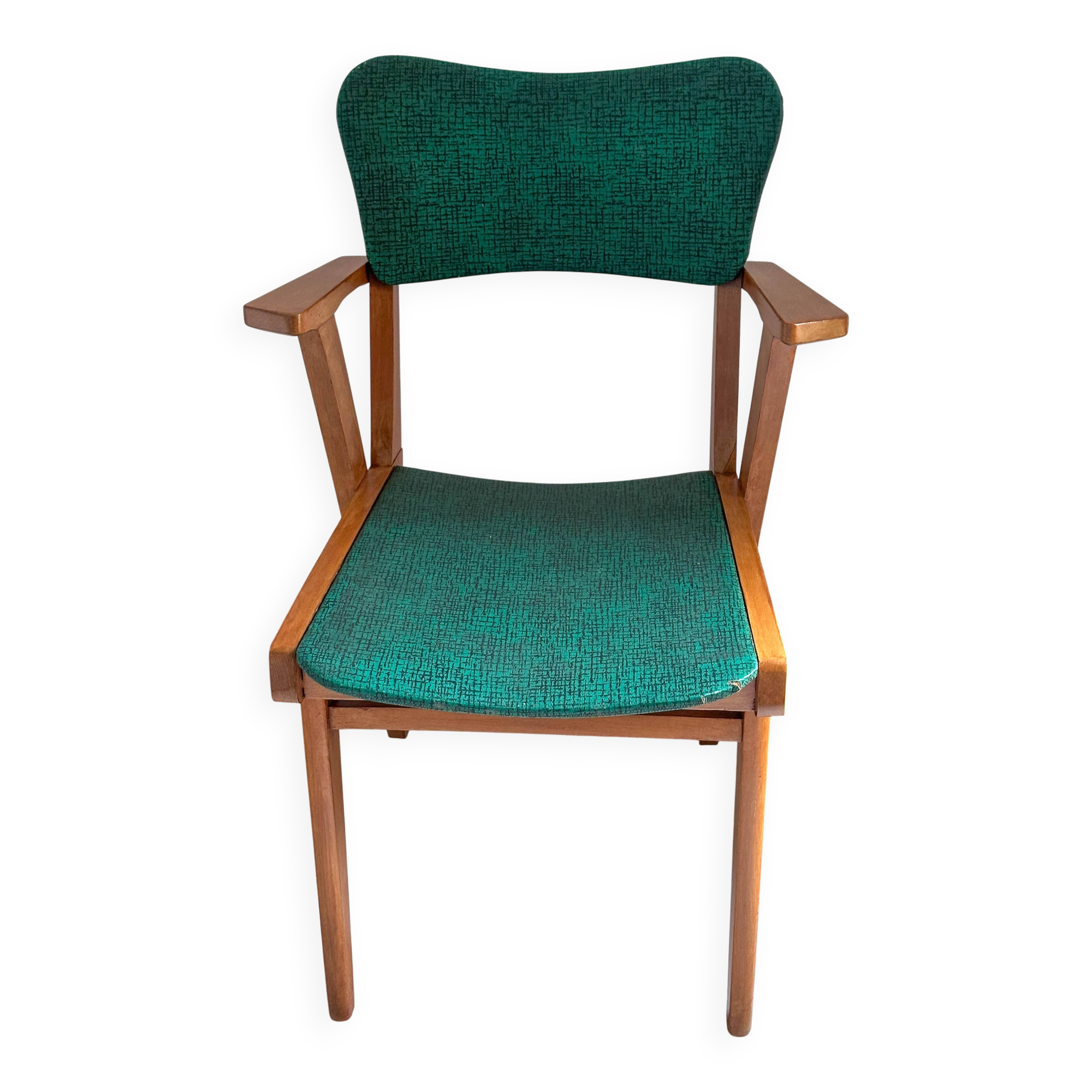 Green bridge chair - 1950s/60s