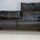Sofa by Vico Magistretti, Cassina, Maralunga model. Italy, circa 1975. Navy blue leather