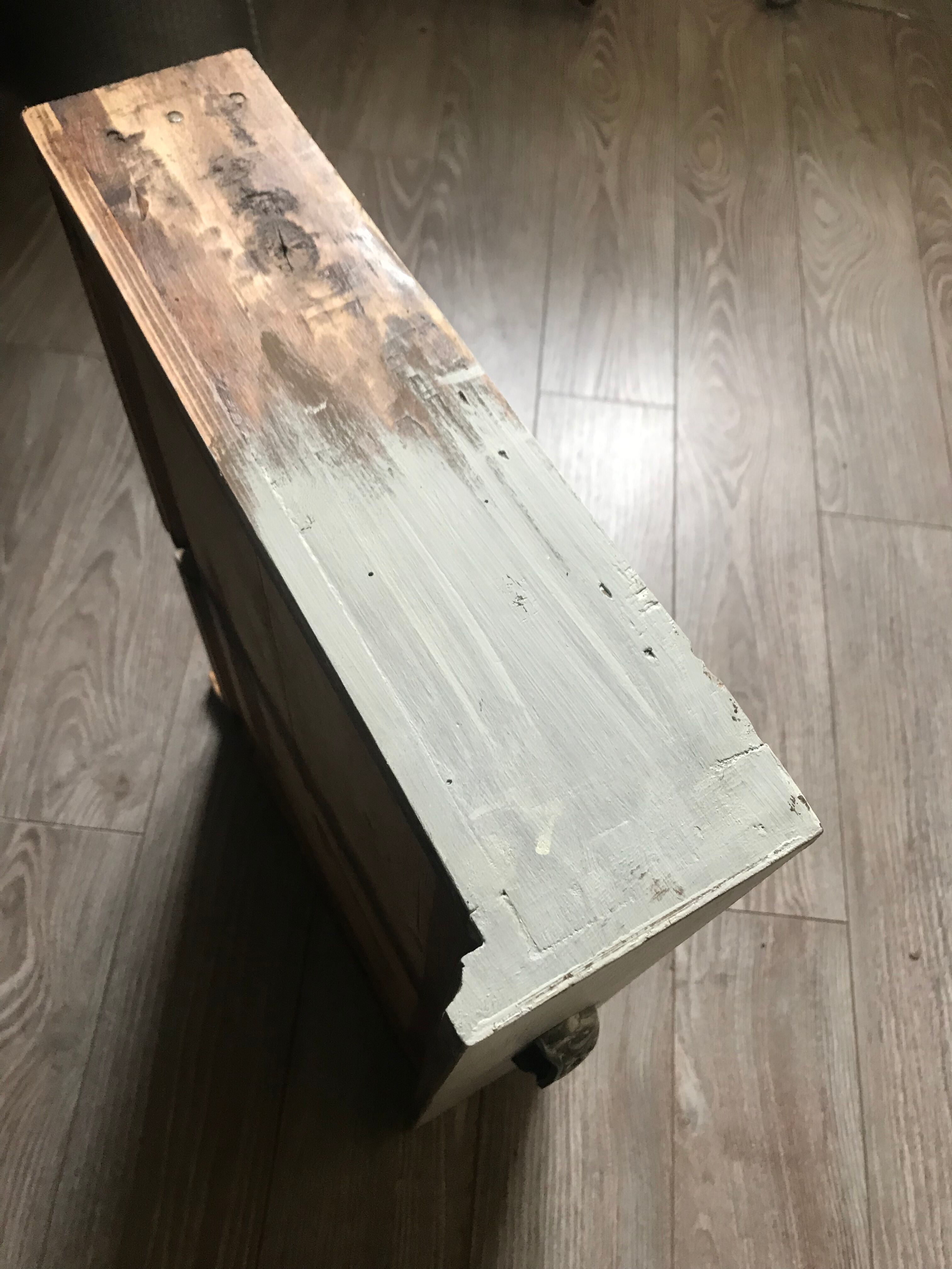 Large Parisian buffet gray putty