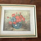 PEINTURE À L'HUILE SUR FLEURS DE TABLE MAURO SALIMBENI (MILAN 1874-1942 TURIN)
