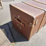 Old antique travel trunk